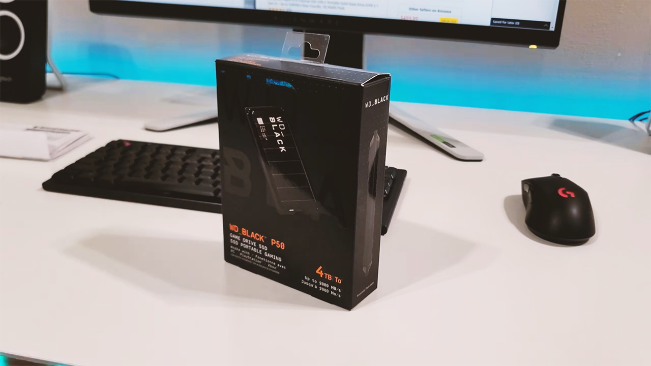 Unboxing for Review the WD Black P50 SSD a Portable Game Drive